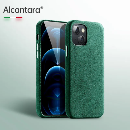 iPhone Alcantara Case + Magsafe Wallet - Midnight Green